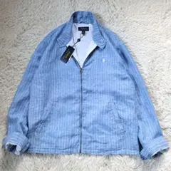 新品タグ付き 定価4.2万 ポロラルフローレン リネン ブルゾン ポニー刺繍