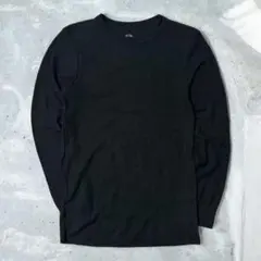 FRUIT OF THE LOOM ワッフル ロングスリーブTシャツ ブラックのサムネイル