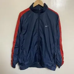 【L23】 NIKE ナイロンジャケット サイズXL ネイビー