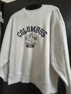 COLUMBUS カレッジロゴ スウェット グレー
