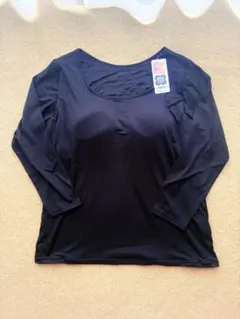 ユニクロ ヒートテックブラUネックT 2枚セット 3XL ブラック 新品タグ付き