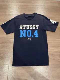 90s USA製 OLD STUSSY No4 Tシャツ ネイビー 最終値下げ - メルカリ
