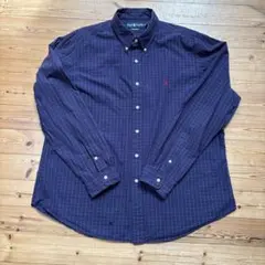 Ralph Lauren カスタムフィット シャツ XXL ネイビー