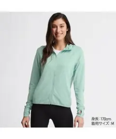 UNIQLO エアリズム UVカット ジップアップパーカーのサムネイル