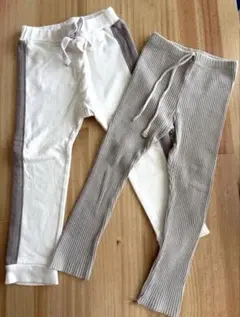 teteatete 韓国服　レギンス　長ズボン　90cm 保育園着　2点セット