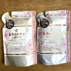 【10%増量品】アンドハニーサクラ ディープモイストシャンプーヘアトリートメントのサムネイル