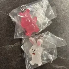 たべっこどうぶつ めじるしアクセサリー　2個セット　かば　うさぎ