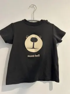 mont-bell クマの顔 Tシャツ 黒　80