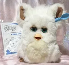U130 新品 未開封 ファービー2 Furby ホワイト＆アイボリー 不思議なおしゃべりペット/100 ファービー2 シュガースノー 白×青目② ホワイト×ブルーアイ 英語版 海外版 動作確認済み 04 furby 2005