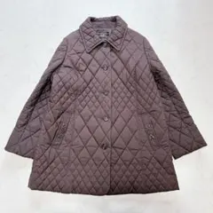 訳アリ美品★レリアン Leilian キルティングコート ブラウン 13号＋のサムネイル