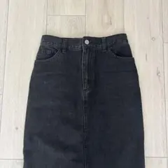 BONLECILL ブラックデニムタイトスカート