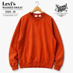 Levi’s ウォッシュ加工 スウェット M オレンジ フェードカラー 古着のサムネイル
