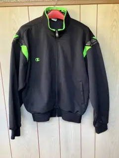 チャンピオン ジャージ トラックジャケット 黒 L ヴィンテージ 古着