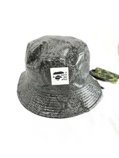 【新品タグ付】A BATHING APE パイソン柄 リバーシブル バケハ