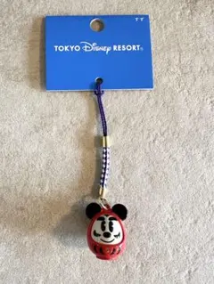 お値下げ！東京ディズニーリゾート ミッキーストラップ だるま 鈴のサムネイル