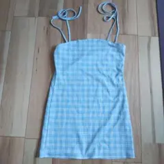 SHEIN チェック柄 キャミワンピース XL