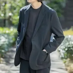 美品 アーバンリサーチドアーズ セットアップ イージーケア Navy Mサイズ