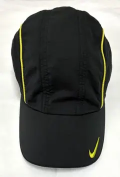 Nike ブラック/イエロー　ランニング　キャップ