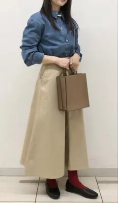 ユニクロ ストレッチコットンブレンドサーキュラースカート　Ｓ