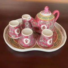 景徳鎮 ミニ茶器セット シノワズリ 中国茶器 - メルカリ