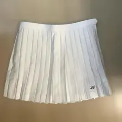 【美品】YONEX ヨネックス テニススコート 白 プリーツ ウエスト64