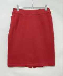 UNITED ARROWS 赤 タイトスカート ひざ丈 ビジネス カジュアル