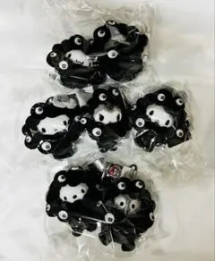 万博 ミャクミャク サンリオ カラビナ ぬいぐるみ マスコット 黒 全7種