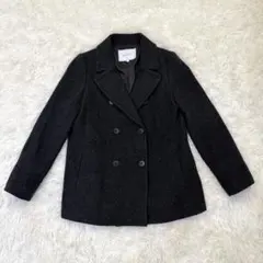 アンタイトル ウールショートコート グレー