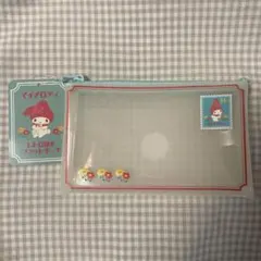 マイメロディ レトロ切手 フラットポーチ