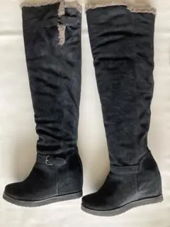 新品　nouer スエードロングブーツ