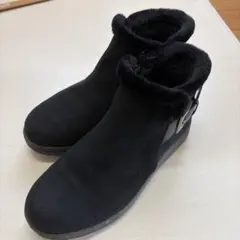 ⭐︎ブラック ムートンブーツ ファスナー付き