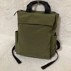 美品 希少 Kitamura 高田純次 コラボ リュック カーキ バックパック 