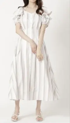 未使用訳あり大幅値下げ　WILLSELECTION シアーストライプワンピース