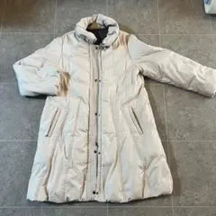 レディース　ベージュ ロングダウンジャケット　noa-ge Lサイズ