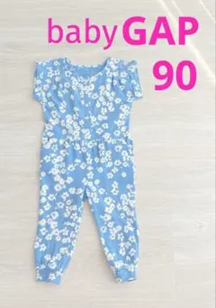美品★ babyGAP 花柄オールインワン 90 (18-24ヶ月)