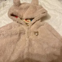 ミキハウス ホットビスケッツ ポンチョ アウター　70-90 フリーサイズ くま