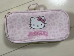 ハローキティ 2層 マルチポーチ ヒョウ柄 レオパード ギャル しまむらのサムネイル
