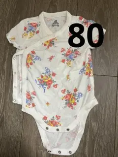花柄 半袖ロンパース GAP 80cm