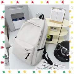 リュックサック　メンズ　レディース　学生　新品　防災用リュック　韓国　大容量　白