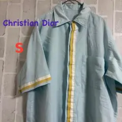 古着70s Christian Dior シャツ 半袖 ヴィンテージ Sサイズ