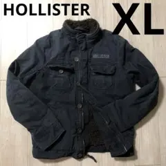 【ホリスター/HOLLISTER】雰囲気⭕️ボア付　ミリタリーJKT XLネイビ