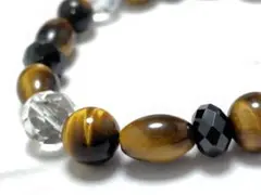 天然　タイガーアイ　ブレスレット　アクセサリー　色石　パワーストーン