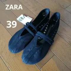 ZARA　メッシュ　ザラ　フラットシューズ　39のサムネイル
