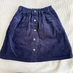 ネイビー コーデュロイ スカート 140cm 秋冬　UNIQLO H&M GU