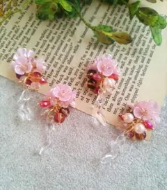 811★2ペア4個オリジナルチャーム、コネクター、アクリルフラワー、ハイヒール