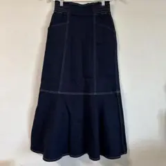 未使用品　レディース　デニム　フレアスカート　ロングスカート　スカート