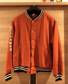 ◼️希少 60s チャンピオン ランタグ ウールブルゾン オレンジ ヴィンテージ