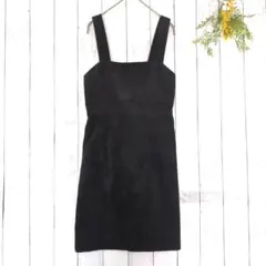 a769 オリーブデオリーブ F ワンピース コーデュロイ 黒 ミニ スカート