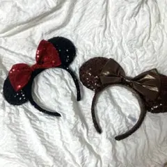 ディズニー　カチューシャ　スパンコール