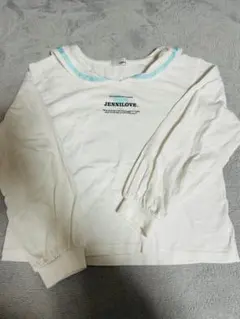 JENNILOVE ホワイト長袖カットソー 140 スカパン